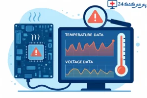 تشخیص هوشمند خرابی مادربرد با تحلیل داده‌های دما و ولتاژ